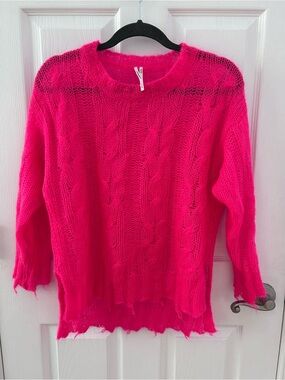 Anthropologie The Posey Stitchy Distressed Sweater